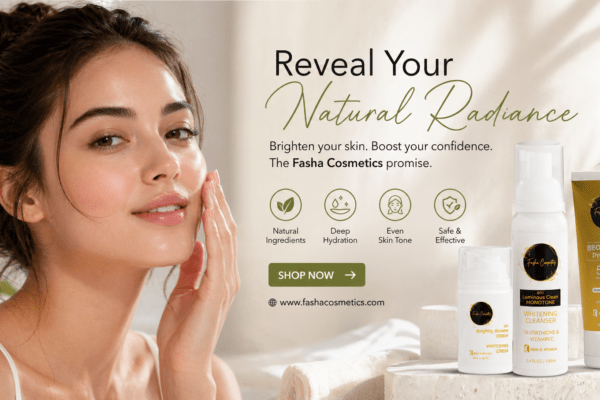 Best Skin Brightening Cream for Even Tone in Pakistan by Fasha Cosmetics with Vitamin C and Glutathione